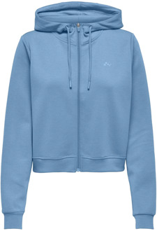 Only Play Lounge life short zip hoodie Blauw - M