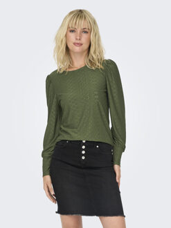 Only Puff Top Lange Mouw Only , Green , Dames - Xl,L,M,S,Xs