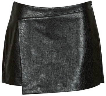Only Rok Only ONLREBEL HW FAUX LEATHER SKORT" Zwart - S, L