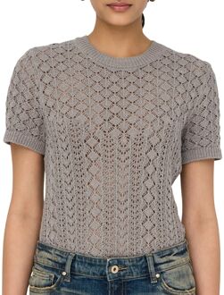 Only Saga Life Knitted Crew Shirt Dames - M