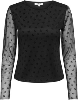 Only Siena Mesh Flock Top Dames - XL