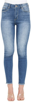 Only Skinny Fit Medium Blue Denim Jeans Only , Blue , Dames - L,M,S,Xs