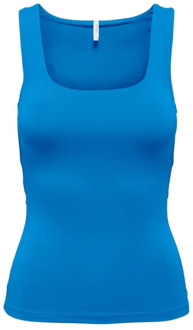 Only Sleeveless Tops Only , Blue , Dames - 2Xl,Xl,S