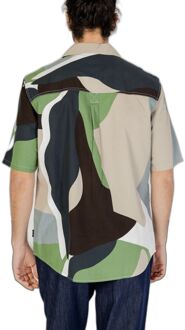 ONLY & SONS Abstracte Print Korte Mouwen Shirt Salie Groen - EU 48