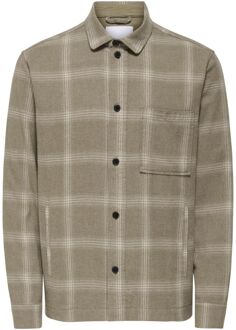 ONLY & SONS Aiden Checked Twill Overhemd Heren - M