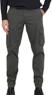 ONLY & SONS Cam Stage Cargo Broek Heren donkergrijs - W34L34