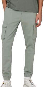 ONLY & SONS Cam Stage Cargo Broek Heren groen - W33L32