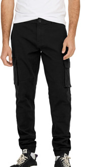 ONLY & SONS Cam Stage Cargo Broek Heren zwart - W29L32