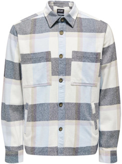 ONLY & SONS Casual geruite overhemd met zakken Only & Sons , Multicolor , Heren - Xl,M,S