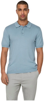 ONLY & SONS Casual Heren Polo Only & Sons , Blue , Heren - Xl,L,M,S