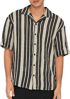 ONLY & SONS Dani Crochet SS Overhemd Heren - XXL