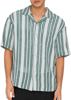 ONLY & SONS Dani Crochet SS Overhemd Heren