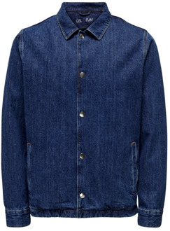 ONLY & SONS Denim Shirt Carl Stijl 7579 Only & Sons , Blue , Heren - M,S,Xs