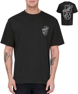 ONLY & SONS Fred Life Relaxed Print Shirt Heren - XXL