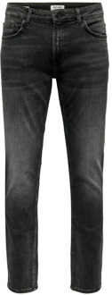 ONLY & SONS Grijze Truetemp Slim Fit Jeans Only & Sons , Gray , Heren - W28 L34,W28 L32,W29 L34,W31 L32,W29 L32,W30 L34,W30 L30,W29 L30,W31 L30