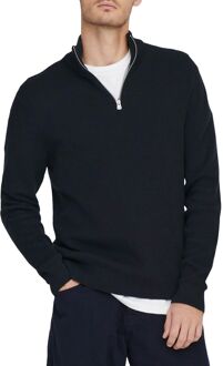 ONLY & SONS Heren Zip Sweater in Donkerblauw Only & Sons , Blue , Heren - 2Xl,Xl,L,M,S,Xs