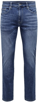 ONLY & SONS Jeans Only & Sons , Blue , Heren - W38 L32,W28 L34,W28 L32,W29 L32,W32 L30,W31 L30,W28 L30,W30 L34