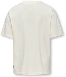 ONLY & SONS jongens t-shirt Ecru - 170-176