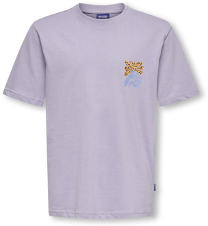 ONLY & SONS jongens t-shirt Lila - 122-128