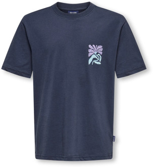 ONLY & SONS jongens t-shirt Marine - 170-176