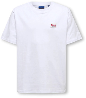 ONLY & SONS jongens t-shirt Wit - 146-152