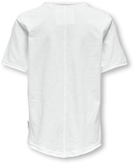 ONLY & SONS jongens t-shirt Wit - 170-176