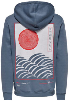 ONLY & SONS Keane hoodie - maat M Blauw