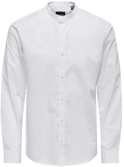 ONLY & SONS Klassieke Witte Overhemd Only & Sons , White , Heren - Xl,L,M,S