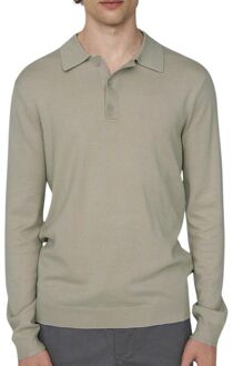 ONLY & SONS Lange mouw polo voor mannen Only & Sons , Gray , Heren - 2Xl,Xl,L,M,S,Xs