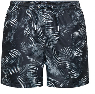 ONLY & SONS Leafes Zwemshorts met Koord Only & Sons , Blue , Heren