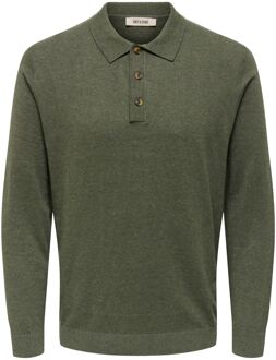 ONLY & SONS Loui 12 LS Knit Polo Heren - XXL