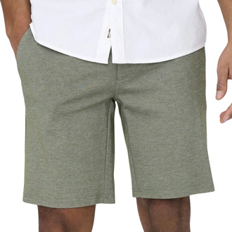 ONLY & SONS Melange Shorts Only & Sons , Green , Heren