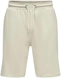 ONLY & SONS Neil Life Joggingshort Heren crème - M
