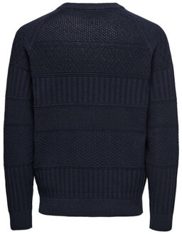 ONLY & SONS Onsalkan reg crew knit navy Blauw - XXL