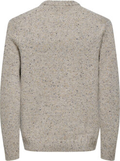 ONLY & SONS Onsbirky reg nap crew knit Beige - XXL