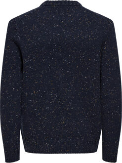 ONLY & SONS Onsbirky reg nap crew knit Blauw - XL