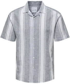 ONLY & SONS Onscaiden life stripe linen resort dessin Grijs
