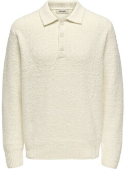 ONLY & SONS Onsdale life rlx ls polo knit - maat XXL Roze