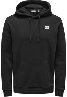 ONLY & SONS Onsdawson reg hoodie vd Zwart - L