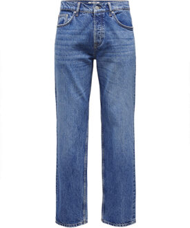 ONLY & SONS Onsedge straight bromo 0017 dot dnm Blauw - 34-32