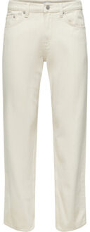 ONLY & SONS Onsedge straight ecru 5917 pim dnm - maat 30-32 Wit