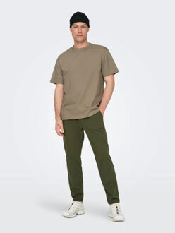 ONLY & SONS onsfred life rlx ss tee noos 22022532 desert - maat XL Taupe