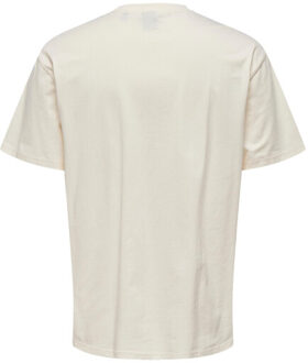 ONLY & SONS Onsfred rlx ss tee noos - maat S Wit