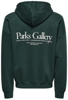 ONLY & SONS Onsgallery vtg hoodie - Groen - M
