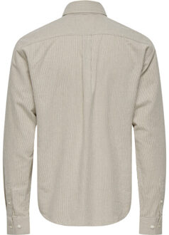 ONLY & SONS Onsgaton reg ls shirt 0360 frml Bruin - M