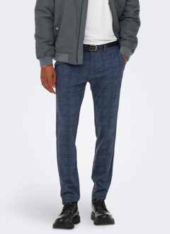 Only & Sons ONSMARK CHECK PANTS HY GW 9887 NOOS Donkerblauw - 33-L30