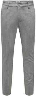 ONLY & SONS Onsmark Pant Stripe Gw 3727 Noos 22013727 Light Grey Melange