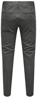 ONLY & SONS onsmark slim check 020960 pant 22034297 jet black Zwart - 29-32