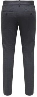 ONLY & SONS onsmark slim check 020960 pant 22034297 night sky Blauw - 30-32