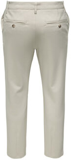 ONLY & SONS Onsmark tapered 0209 pants beige - maat 32-32 Ecru